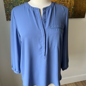 JM Collection blouse - Blue - Size M